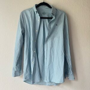 Vineyard Vines Oxford Stripe Performance Button Down Shirt Size XL